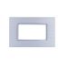 joy PLACCA 4P SILVER METALLO COMPATIBILE MATIX BTICINO