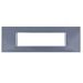 joy PLACCA 6P GRIGIO VETRO COMPATIBILE MATIX BTICINO