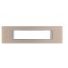 joy PLACCA 6P CHAMPAGNE METALLO COMPATIBILE MATIX BTICINO