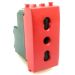 joy PRESA BIVALENTE 16A ROSSO COMPATIBILE MATIX BTICINO
