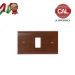 PLACCA 1P LEGNO NOCE LISCIO serie MAGIC 5801