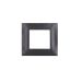 gem PLACCA 2P NERO PVC COMPATIBILE VIMAR PLANA