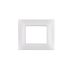 gem PLACCA 2P GRIGIO CHIARO PVC COMPATIBILE VIMAR PLANA