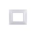 gem PLACCA 2P SILVER PVC COMPATIBILE VIMAR PLANA