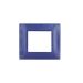gem PLACCA 2P BLU NAVY PVC COMPATIBILE VIMAR PLANA