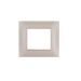 gem PLACCA 2P CHAMPAGNE PVC COMPATIBILE VIMAR PLANA