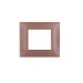 gem PLACCA 2P RAME PVC COMPATIBILE VIMAR PLANA