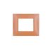 gem PLACCA 2P ARANCIO PVC COMPATIBILE VIMAR PLANA