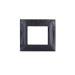 gem PLACCA 2P NERO GLITTER PVC COMPATIBILE VIMAR PLANA