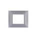 gem PLACCA 2P PLATINO PVC COMPATIBILE VIMAR PLANA