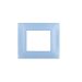 gem PLACCA 2P CARTA DI ZUCCHERO PVC COMPATIBILE VIMAR PLANA