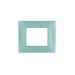 gem PLACCA 2P ACQUAMARINA PVC COMPATIBILE VIMAR PLANA