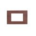 gem PLACCA 3P CILIEGIO PVC COMPATIBILE VIMAR PLANA