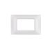 gem PLACCA 3P GRIGIO CHIARO PVC COMPATIBILE VIMAR PLANA