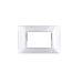 gem PLACCA 3P CROMO PVC COMPATIBILE VIMAR PLANA