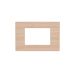 gem PLACCA 3P ABETE PVC COMPATIBILE VIMAR PLANA