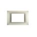 gem PLACCA 3P PERLA PVC COMPATIBILE VIMAR PLANA