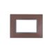 gem PLACCA 3P BRONZO VETRO COMPATIBILE VIMAR PLANA