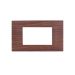 gem PLACCA 4P CILIEGIO PVC COMPATIBILE VIMAR PLANA