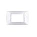 gem PLACCA 4P CROMO PVC COMPATIBILE VIMAR PLANA