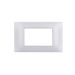 gem PLACCA 4P SILVER PVC COMPATIBILE VIMAR PLANA