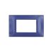 gem PLACCA 4P BLU NAVY PVC COMPATIBILE VIMAR PLANA