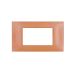gem PLACCA 4P ARANCIO PVC COMPATIBILE VIMAR PLANA
