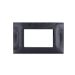 gem PLACCA 4P NERO GLITTER PVC COMPATIBILE VIMAR PLANA