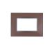 gem PLACCA 4P BRONZO VETRO COMPATIBILE VIMAR PLANA