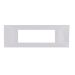 gem PLACCA 7P BIANCO PVC COMPATIBILE VIMAR PLANA
