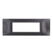 gem PLACCA 7P NERO PVC COMPATIBILE VIMAR PLANA