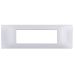 gem PLACCA 7P SILVER PVC COMPATIBILE VIMAR PLANA