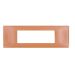 gem PLACCA 7P ARANCIO PVC COMPATIBILE VIMAR PLANA