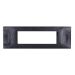 gem PLACCA 7P NERO GLITTER PVC COMPATIBILE VIMAR PLANA