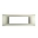 gem PLACCA 7P PERLA PVC COMPATIBILE VIMAR PLANA