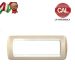 PLACCA 7P CREMA METALLO COMPATIBILE LIVING LIGHT 620/7B