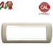 PLACCA 7P TORTORA METALLO COMPATIBILE LIVING LIGHT 625/7B