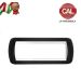 PLACCA 7P NERO METALLO COMPATIBILE LIVING LIGHT 681/7B