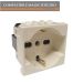 VENUS PRESA SCHUKO TRIVALENTE COMPATIBILE BTICINO MAGIC M5440/16 MARLANVIL