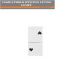 DOPPIO PULSANTE SERRANDE COMPATIBILE BTICINO LIVING LIGHT