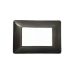 joy PLACCA 3P GRIGIO SCURO PVC COMPATIBILE BTICINO MATIX