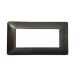 joy PLACCA 6P GRIGIO SCURO PVC COMPATIBILE BTICINO MATIX