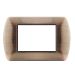 art PLACCA 3P RAME METALLO COMPATIBILE LIVING BTICINO