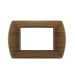 art PLACCA 3P CILIEGIO METALLO COMPATIBILE LIVING BTICINO