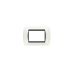 PLACCA 3P BIANCO METALLO COMPATIBILE LIVING BTICINO