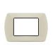 art PLACCA 3P PANNA METALLO COMPATIBILE LIVING BTICINO