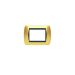 PLACCA 3P ORO LUCIDO METALLO COMPATIBILE LIVING BTICINO