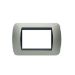 art PLACCA 3P CHAMPAGNE METALLO COMPATIBILE LIVING  BTICINO