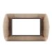 art PLACCA 4P RAME METALLO COMPATIBILE LIVING BTICINO