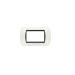 PLACCA 4P BIANCO METALLO COMPATIBILE LIVING BTICINO